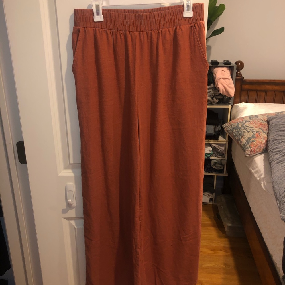 Flowy orange pants